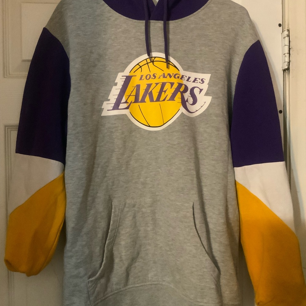 Los Angeles Lakers Gray and Purple Hoodie
